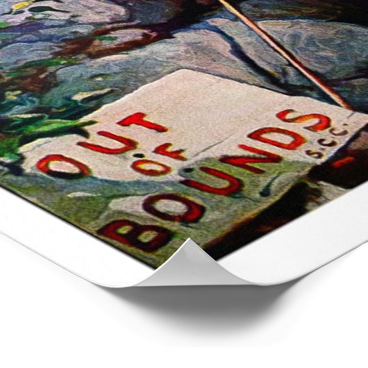 Vintag 1929 Golfurt Poster (Ecke)