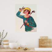 Vintag 1929 Golfurt Poster (Küche)