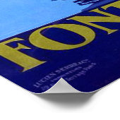 Vintag 1930 Fontainbleau Avon French Travel Poster (Ecke)