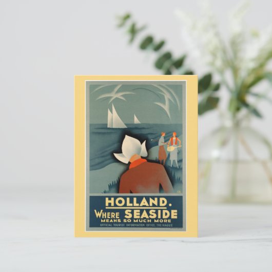 Vintag 1930 postkarte (Stehend Vorderseite)