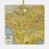 Vintag 1932 Los Angeles Weihnachten - Wiederherste Keramikornament (Vorderseite)