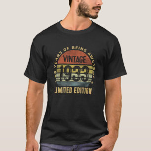 Vintag 1933 90 Jahre alt 90. Geburtstag T-Shirt