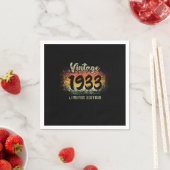 Vintag 1933 Limited Edition Geburtstagsgeschenk Serviette (Beispiel)