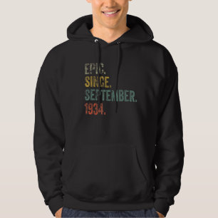 Vintag 1934 88. Geburtstag Epic Seit 19. September Hoodie