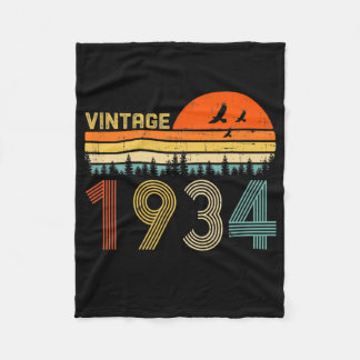 Vintag 1934 88. Geburtstagsgeschenk Männer Frauen Fleecedecke