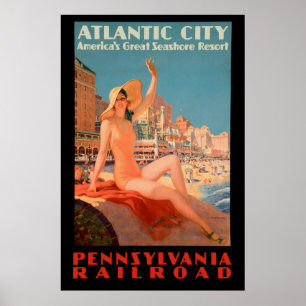 Vintag 1935 - Atlantic City Poster