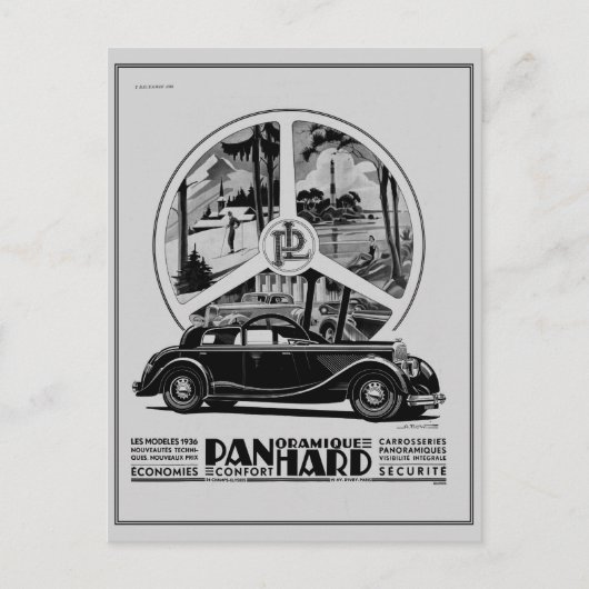 Vintag 1935 Deko der französischen Ikonenkunst Postkarte (Vorderseite)