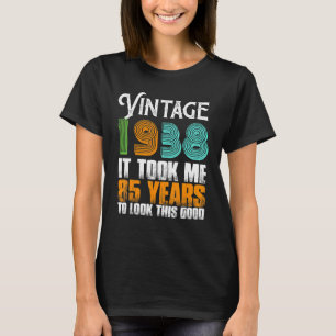 Vintag 1938 85 Jahre alt Geburtstag Retro Vater's T-Shirt