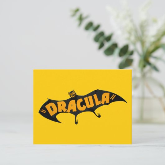 Vintag 1938 Dracula Vampire Bat Postkarte (Stehend Vorderseite)