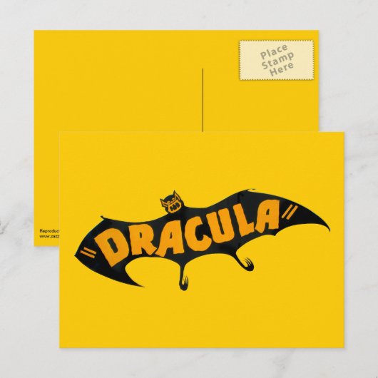 Vintag 1938 Dracula Vampire Bat Postkarte (Vorne/Hinten)