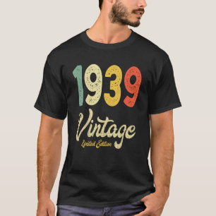 Vintag 1939 83. Geburtstagsgeschenk Retro 83 Jahre T-Shirt