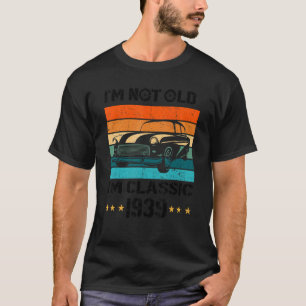 Vintag 1939 Klassikwagen 83 Jahre alt 83. Geburtst T-Shirt