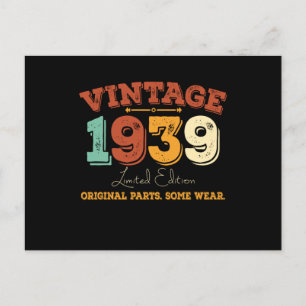 Vintag 1939 Original Parts Funny Birthday Geschenk Postkarte