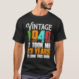 Vintag 1940 83 Jahre alt Geburtstag Retro Vater' T-Shirt