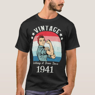 Vintag 1941 Strong Womens Rosie Birthday Gifts for T-Shirt