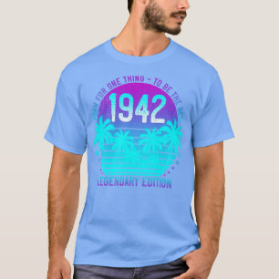 Vintag 1942 Geburtstag 79. Ästhetische Sonnenunter T-Shirt