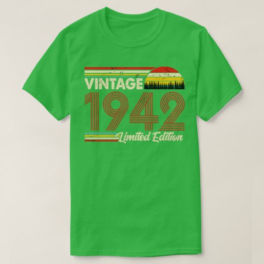 Vintag 1942 Geburtstag Shirt Limited Edition 1942 (Design vorne)