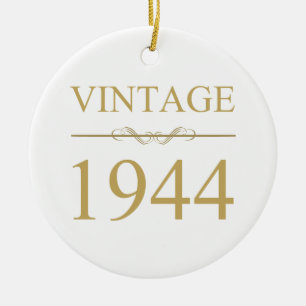Vintag 1944 80. Geburtstag Keramik Ornament