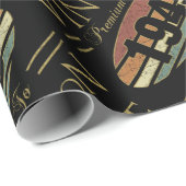 Vintag 1945 80. Geburtstag Geschenkpapier (Rolleneckpunkt)