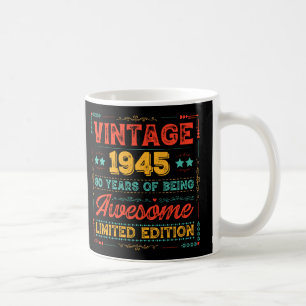Vintag 1945 Made in 1945 80 th Birthday 80 Years Kaffeetasse