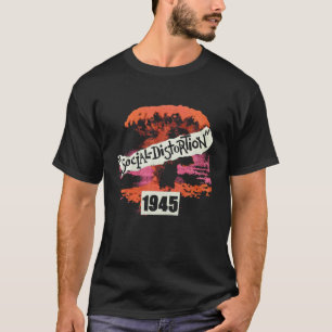 Vintag 1945 Social T-Shirt Verzerrung Bands Music