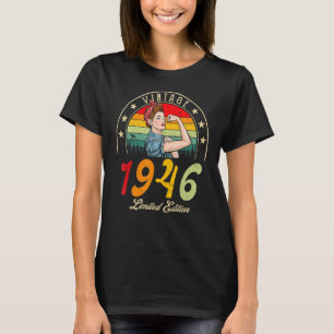Vintag 1946 1946 76. B Tag 76 Jahre alt T-Shirt