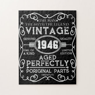 Vintag 1946 Man Myth Legend 75. Geburtstag Puzzle