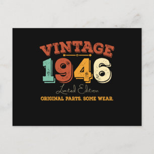 Vintag 1946 Original Parts Funny Birthday Geschenk Postkarte