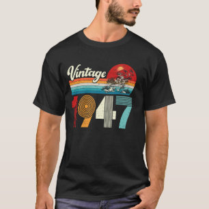 Vintag 1947 Gezwitscher 77. Geburtstag Geschenke 7 T-Shirt