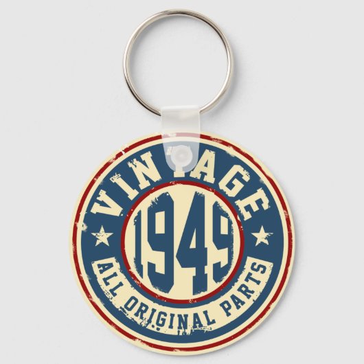Vintag 1949 Alle Originalteile Schlüsselanhänger (Vorderseite)