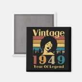 Vintag 1949 magnet (Vorderseite/Rückseite)