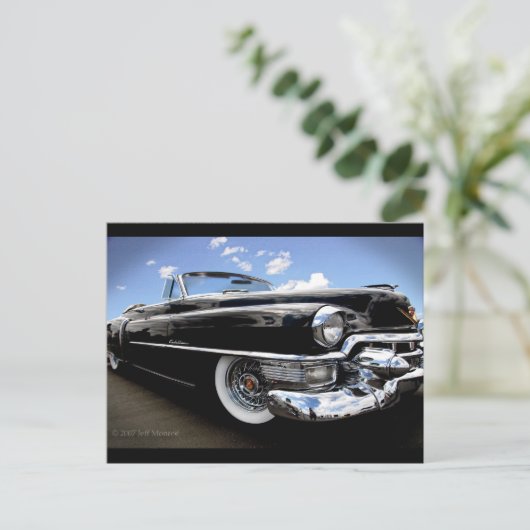 Vintag 1950 Cadillac "Rag Top" Postkarte (Stehend Vorderseite)