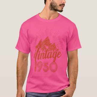 Vintag 1950 Gebirge Geburtstag Wandern Natur Lover T-Shirt