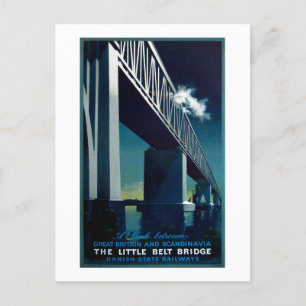 Vintag 1951 Aage Rasmussen Dänischer Staat Eisenba Postkarte