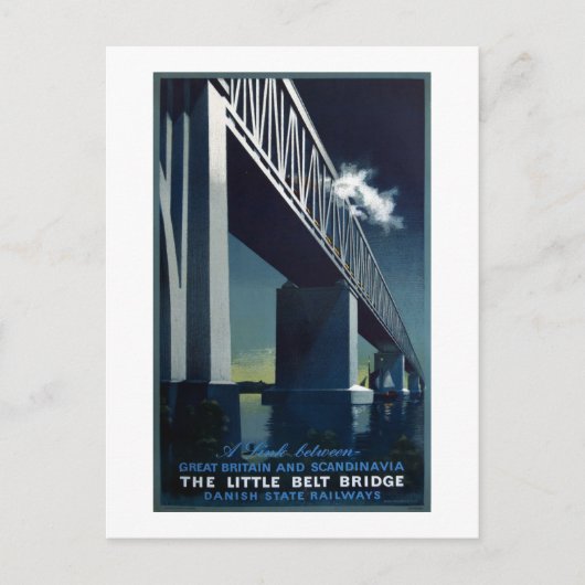 Vintag 1951 Aage Rasmussen Dänischer Staat Eisenba Postkarte (Vorderseite)