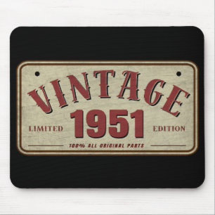 Vintag 1951 Limited Edition Alle Originalteile Mousepad