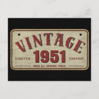 Vintag 1951 Limited Edition Alle Originalteile