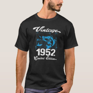 Vintag 1952 70 Jahre alte Fischer geboren T-Shirt