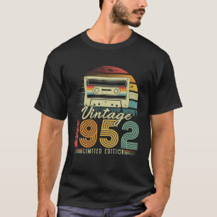Vintag 1952 Retro Cassette 1952 74. Geburtstag 74 T-Shirt