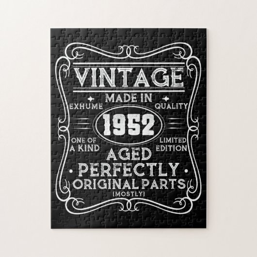 Vintag 1952 Retro Classic Puzzle (Vertikal)