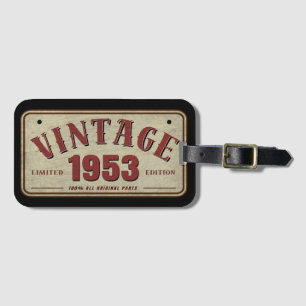 Vintag 1953 Limited Edition Alle Originalteile Gepäckanhänger
