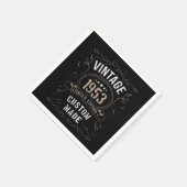 Vintag 1953 limitierte Auflage kundenspezifisch Serviette (Ecke)