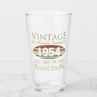 Vintag 1954 70. Geburtstag Glas