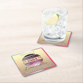 Vintag 1954 70. Geburtstag pink Rechteckiger Pappuntersetzer (Vor Ort)