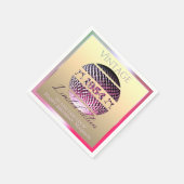 Vintag 1954 70. Geburtstag pink Serviette (Ecke)