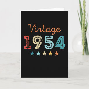 Vintag 1954 70. Geburtstag Retro Geschenk 70 Jahre Karte