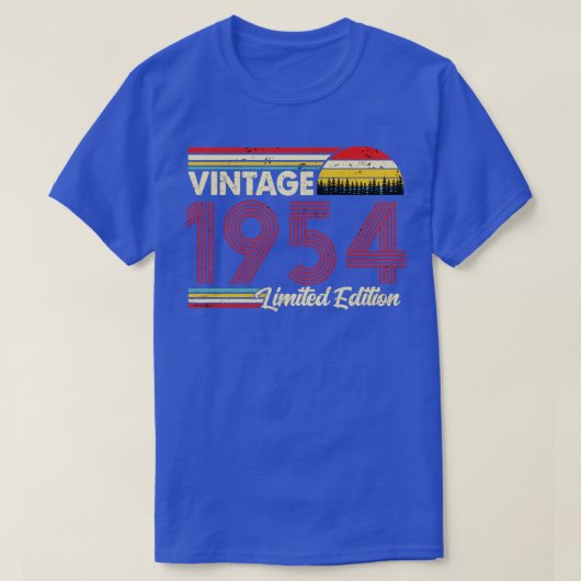 Vintag 1954 Geburtstag Shirt Limited Edition 1954 (Design vorne)