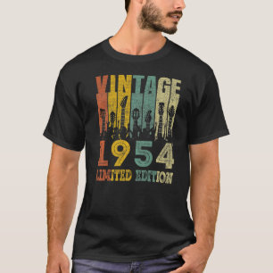 Vintag 1954 Geburtstagsgitarre 69. Geburtstag T-Shirt