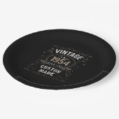 Vintag 1954 Limited Edition Custom made Pappteller (Schrägansicht)