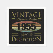 Vintag 1955 70. Geburtstag Serviette (Vorderseite)